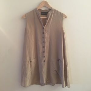 Beautiful Silky Taupe Top